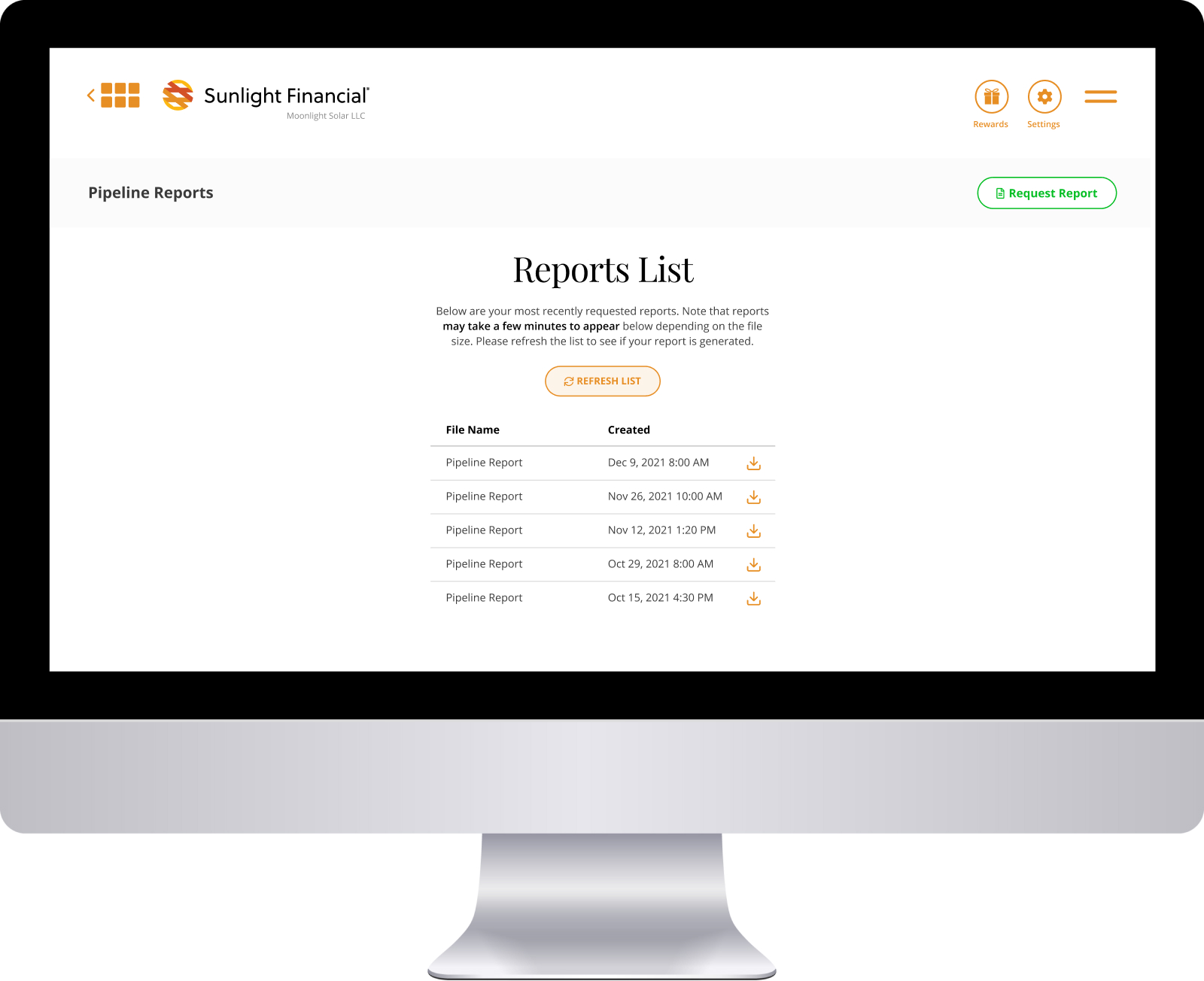 Visualizing our pipeline reporting feature in the Orange portal