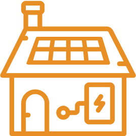 house with solar panels